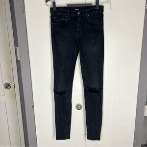 Grlfrnd Black Candice distress skinny jeans Size 25